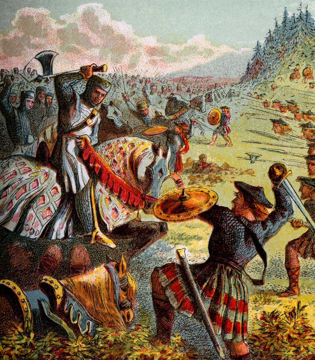 Edward I atakuje Szkocję, ok. 1850 autorstwa Unbekannt
