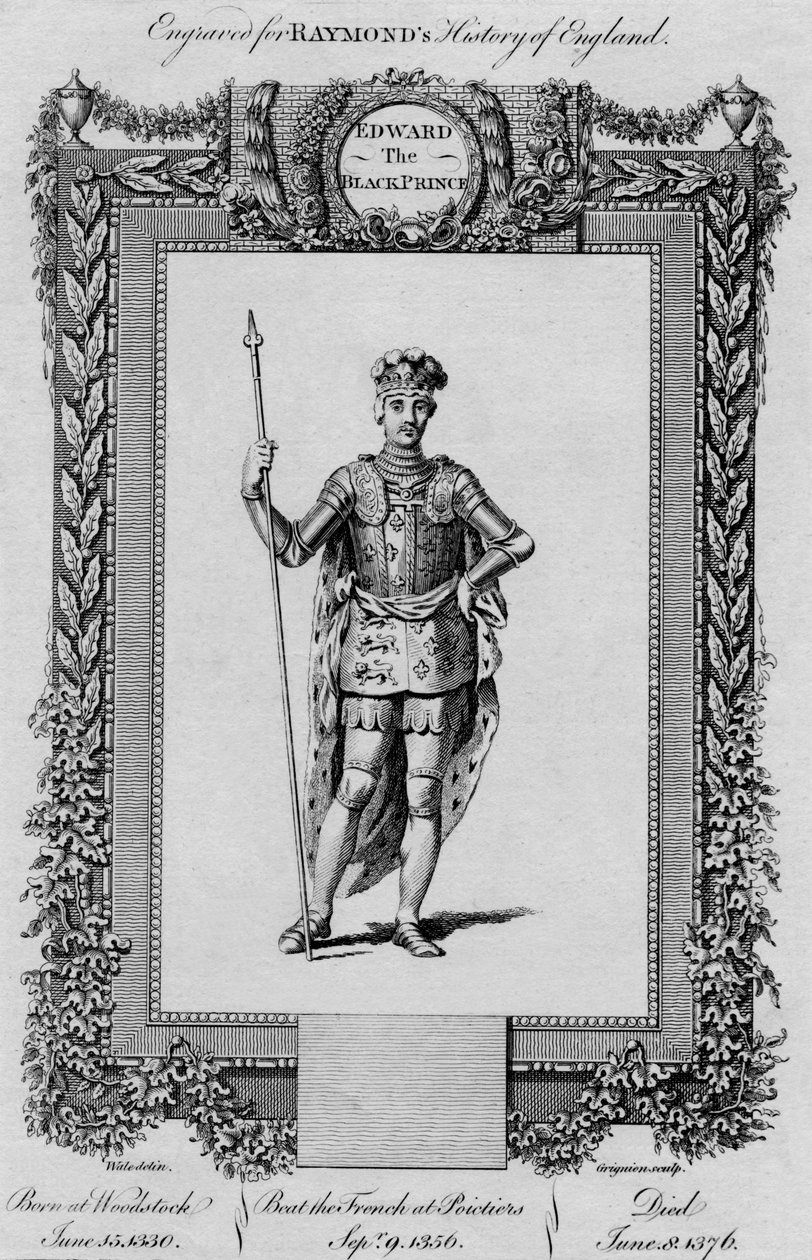 Edward Czarny Książę, c1787 autorstwa Unbekannt