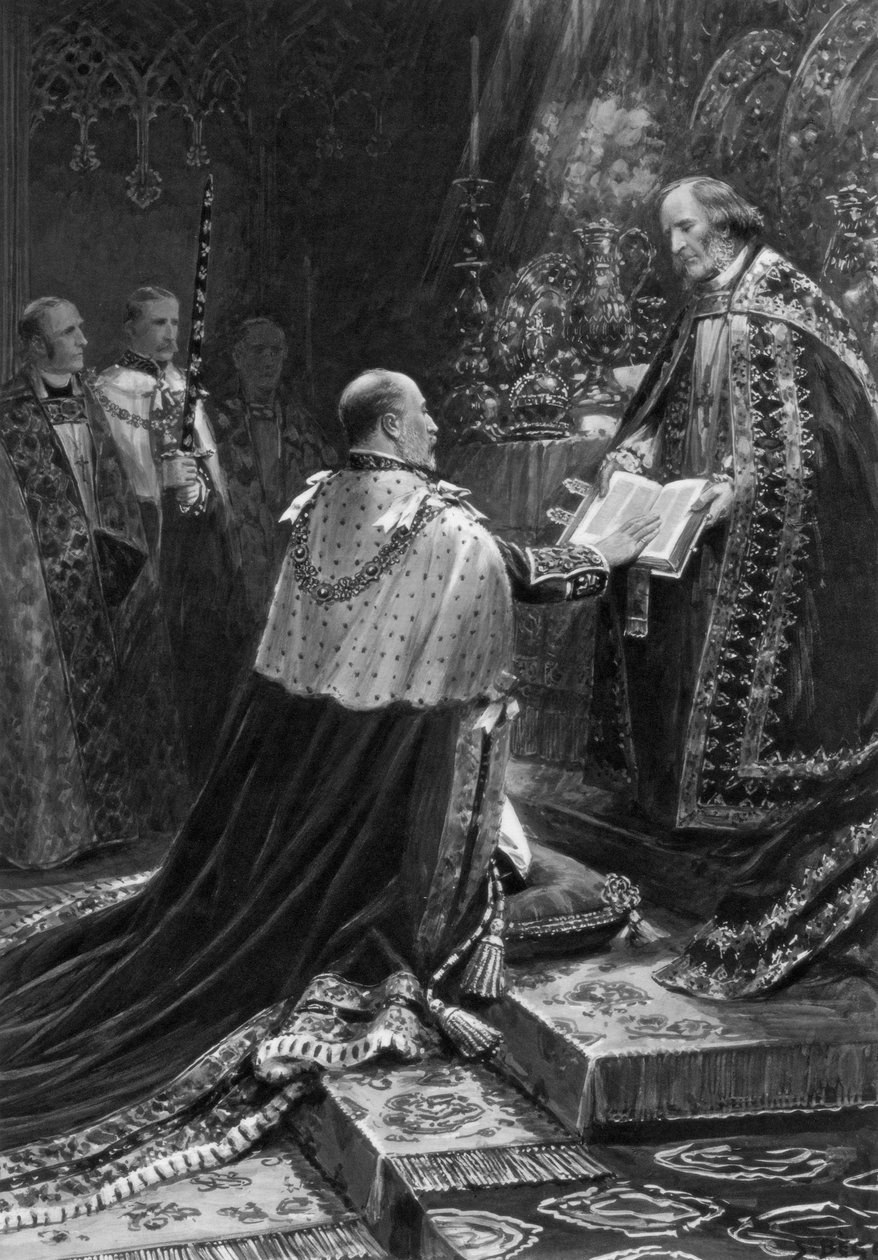 Edward VII składa przysięgę, 1902 autorstwa Unbekannt