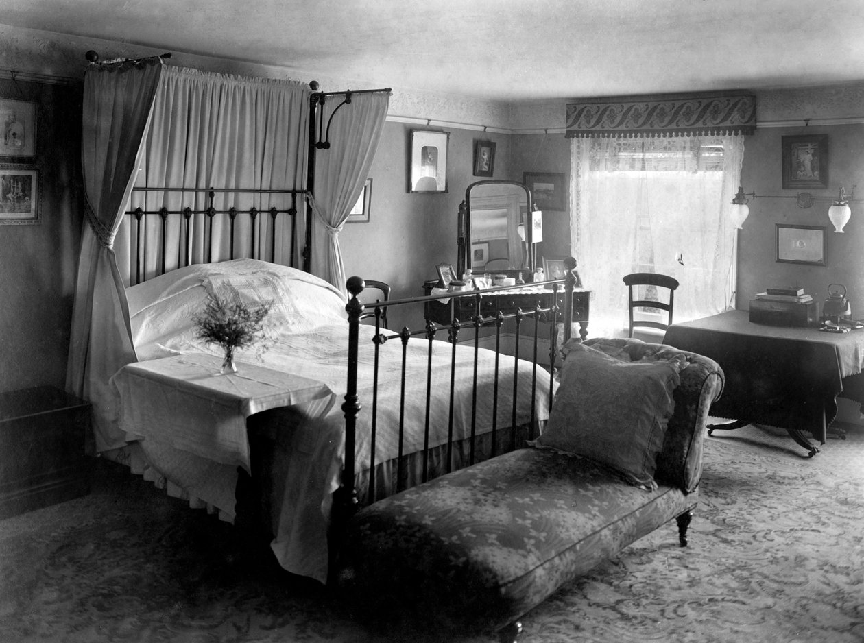 Sypialnia edwardiańska, 1909 autorstwa Unbekannt