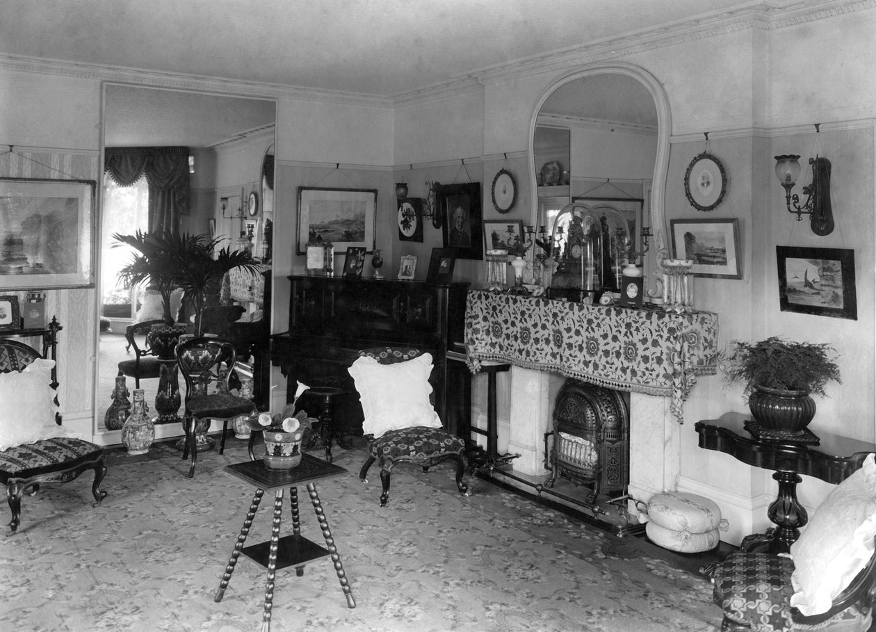Salon edwardiański, 1909 autorstwa Unbekannt