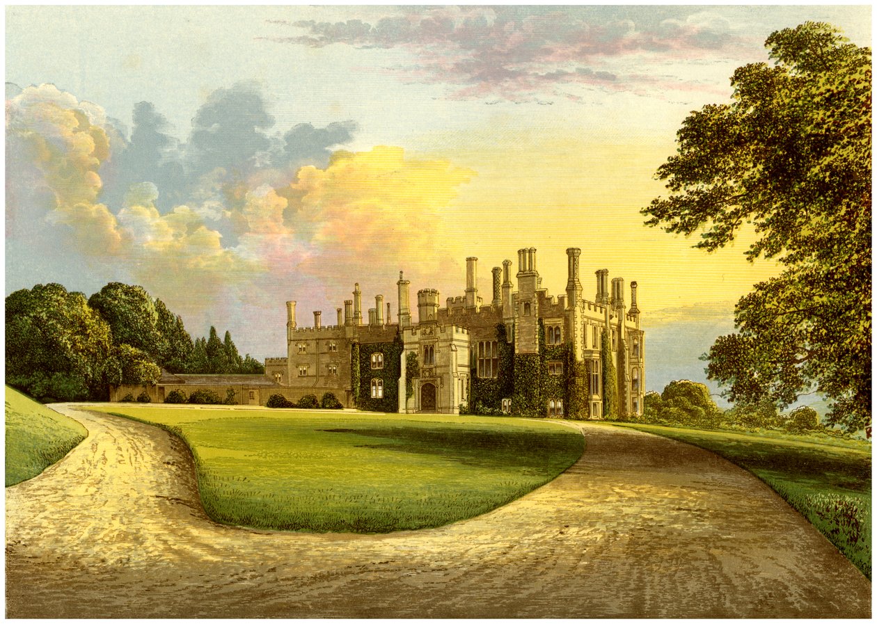 Eggesford House, Devon, dom hrabiego Portsmouth, ok. 1880 r autorstwa Unbekannt