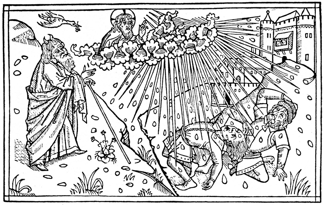 Egipcjanie nękani, 1480 1964 autorstwa Unbekannt