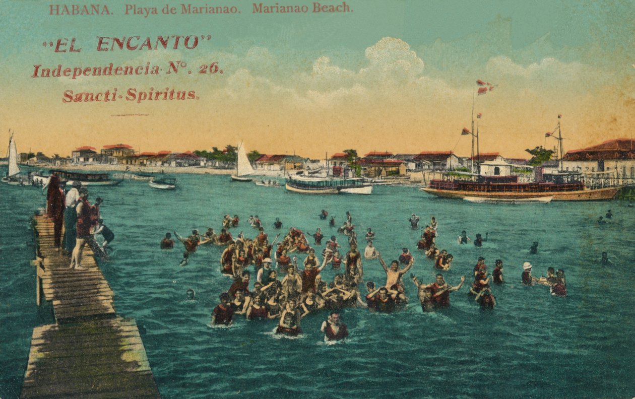 Zaklęcie Niepodległości, Sancti-Spiritus. Plaża Mariano. Hawana, c1910 autorstwa Unbekannt