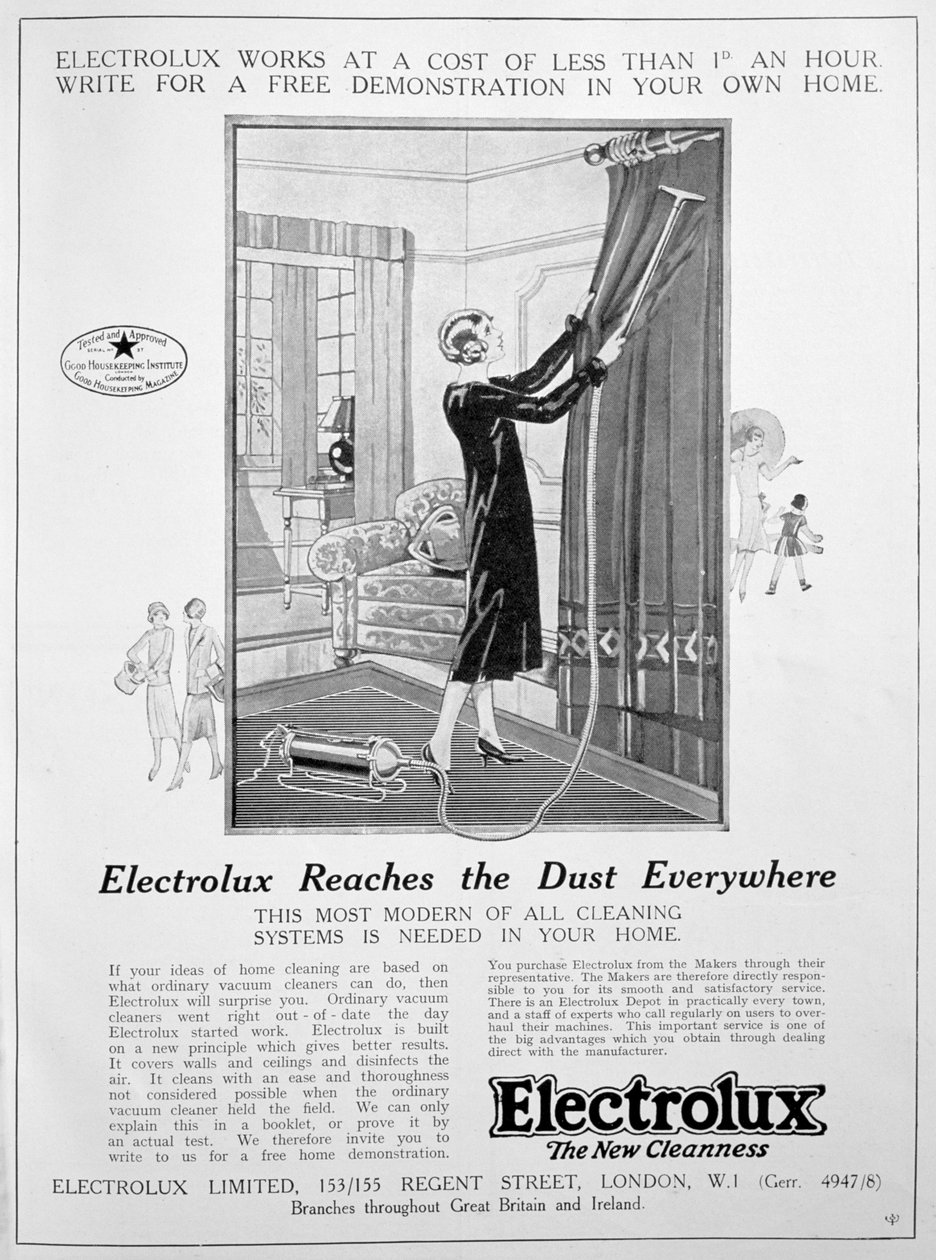 Reklama odkurzacza Electrolux, 1924 autorstwa Unbekannt