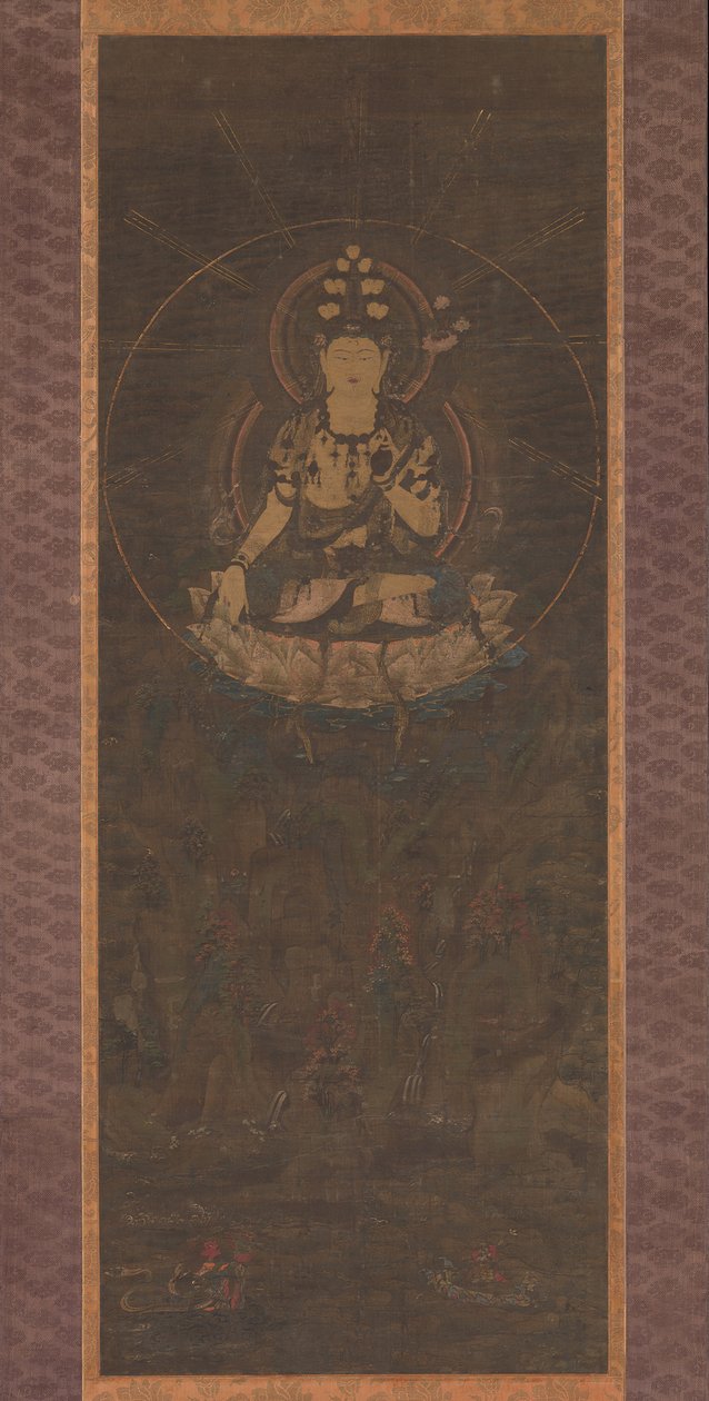 Jedenastogłowy Kannon na górze Fudaraka, XIII wiek. autorstwa Unbekannt