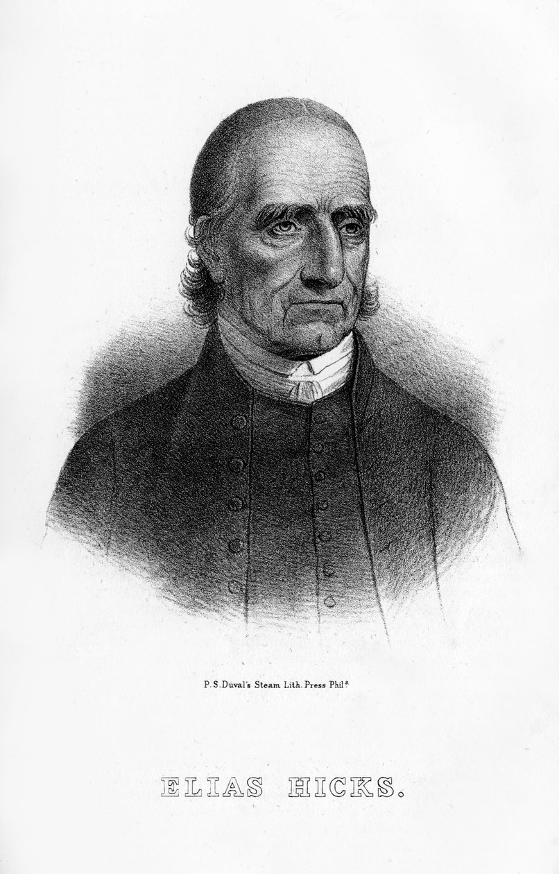 Elias Hicks, amerykański kaznodzieja, 1854 autorstwa Unbekannt