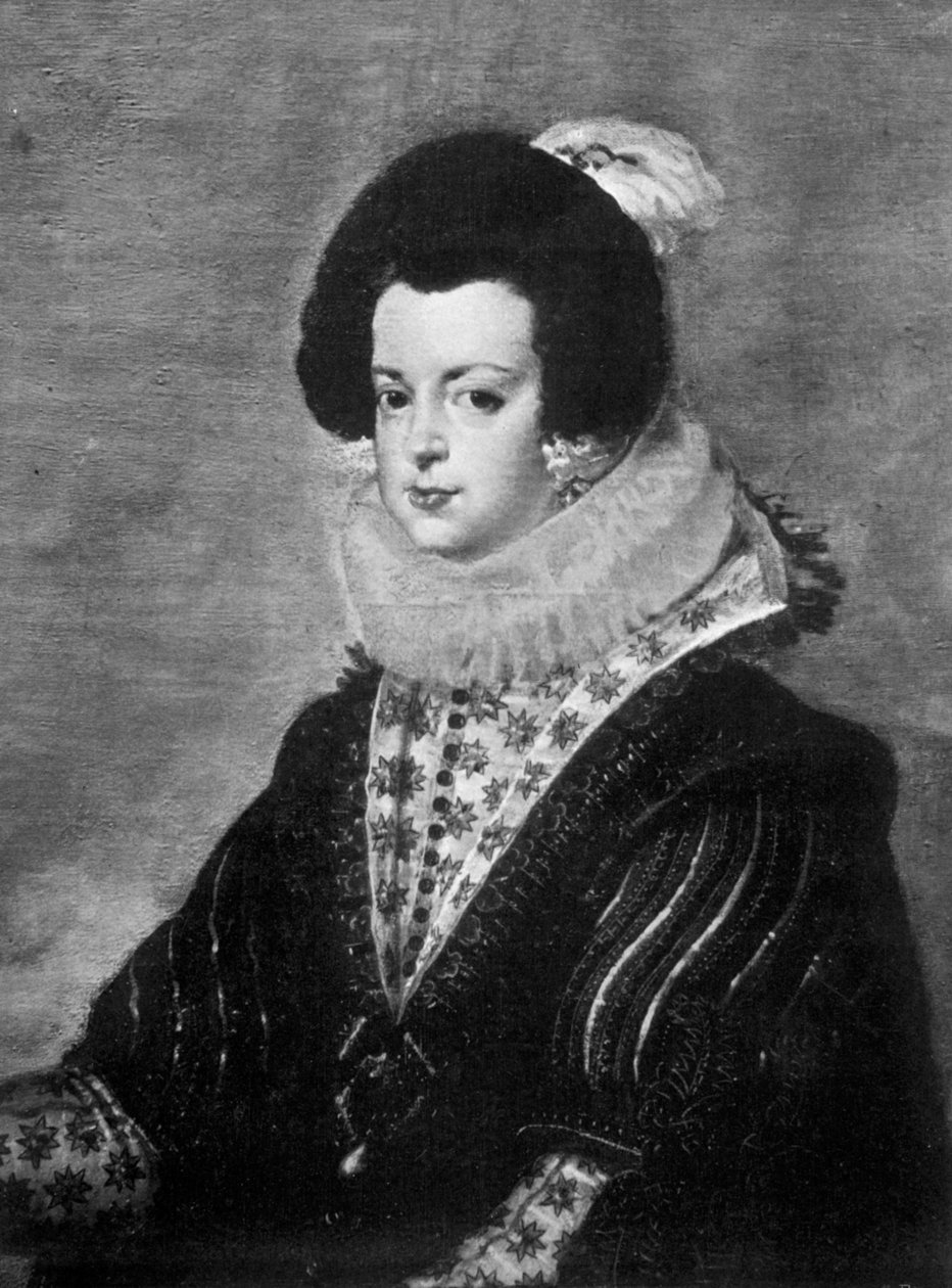 Elżbieta Burbon, żona króla Hiszpanii Filipa IV, ok. 1630 1901 autorstwa Unbekannt