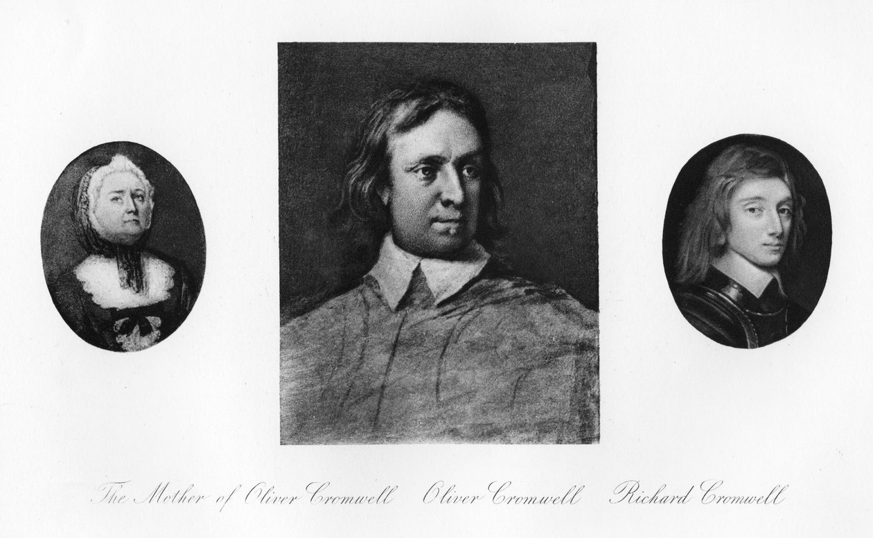 Elizabeth Cromwell, Oliver Cromwell i Richard Cromwell, 1907 autorstwa Unbekannt