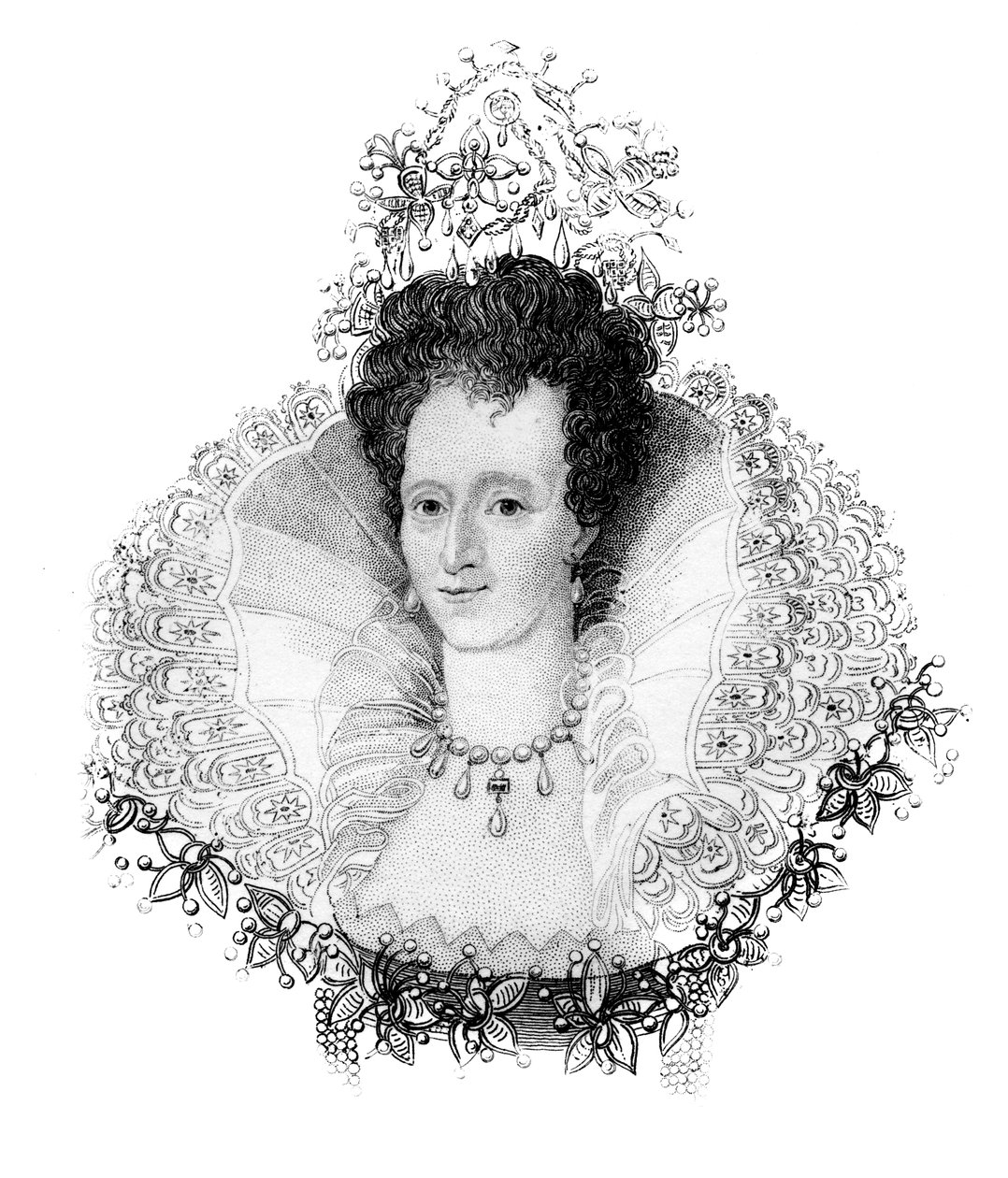 Elżbieta I, królowa Anglii, ok. 1850 autorstwa Unbekannt
