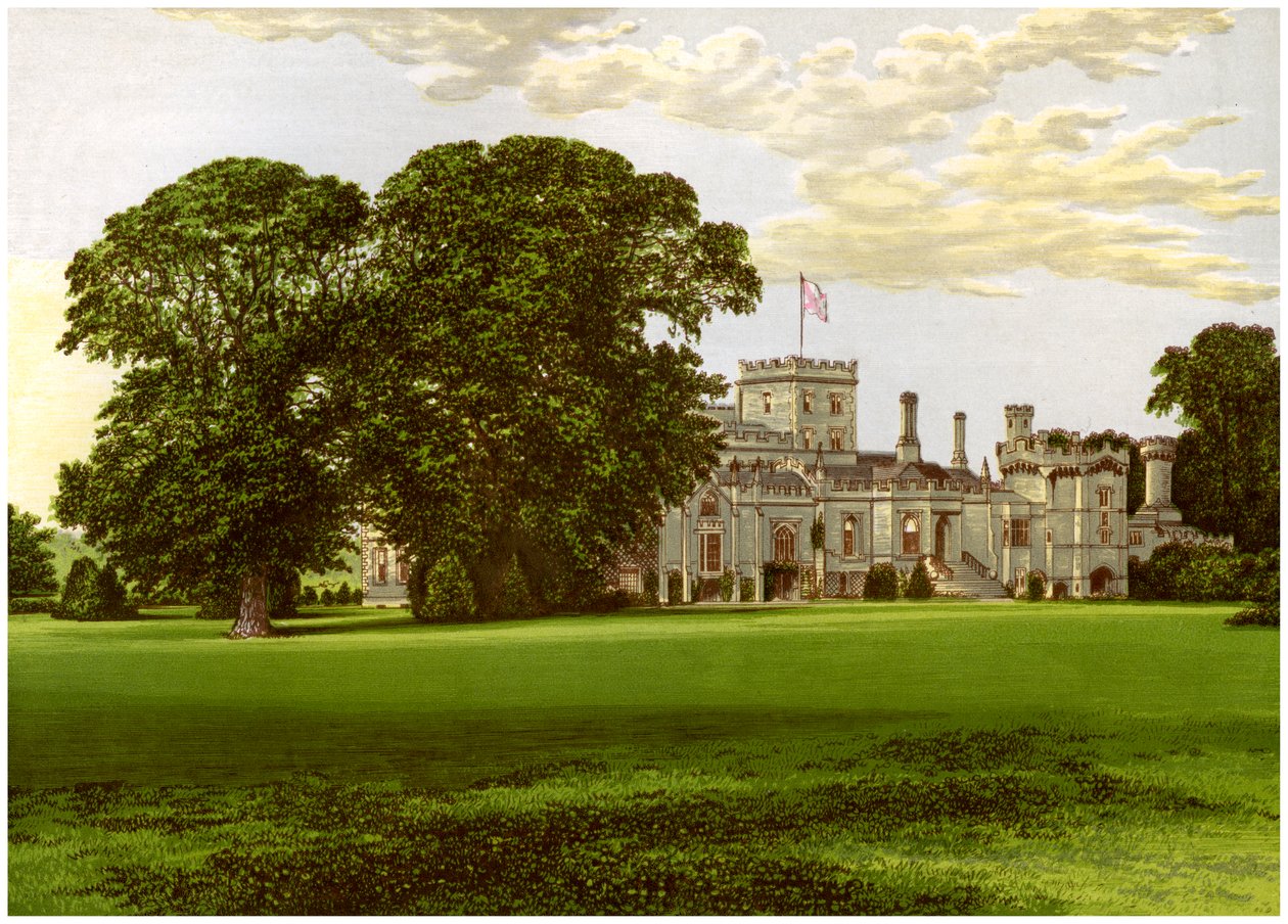 Elton Hall, Northamptonshire, dom hrabiego Carysfort, ok. 1880 r autorstwa Unbekannt