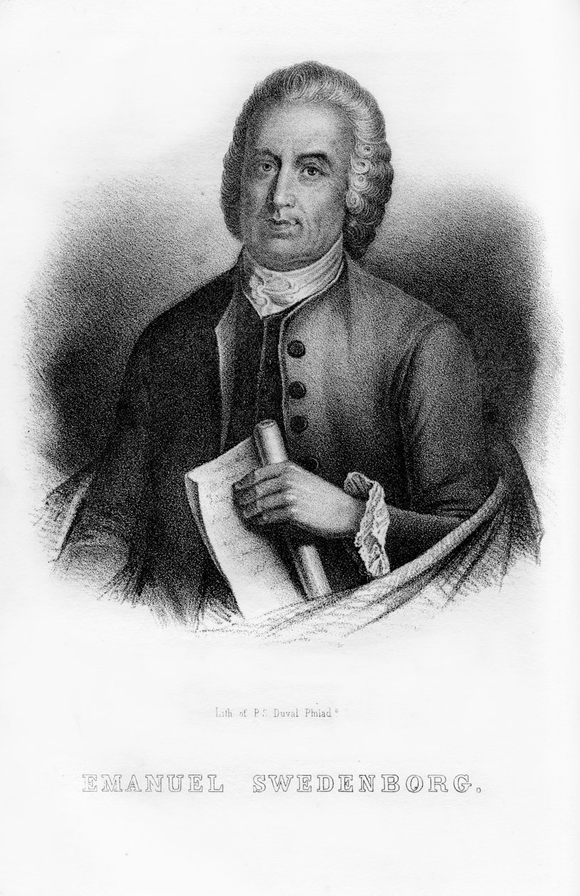Emanuel Swedenborg, szwedzki naukowiec, filozof i mistyk, 1854 autorstwa Unbekannt