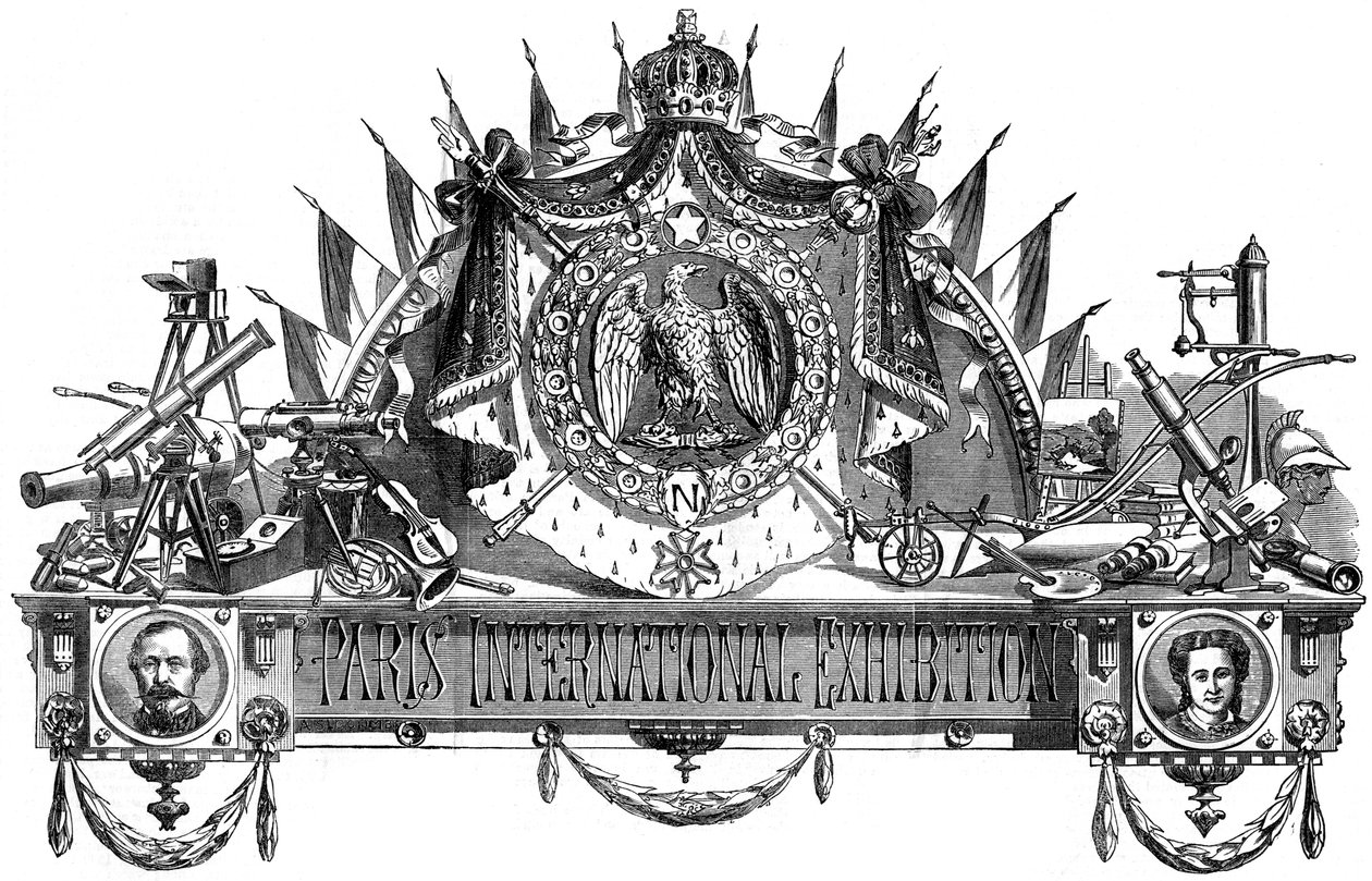 Godło Międzynarodowej Wystawy Paryskiej, 1867 autorstwa Unbekannt