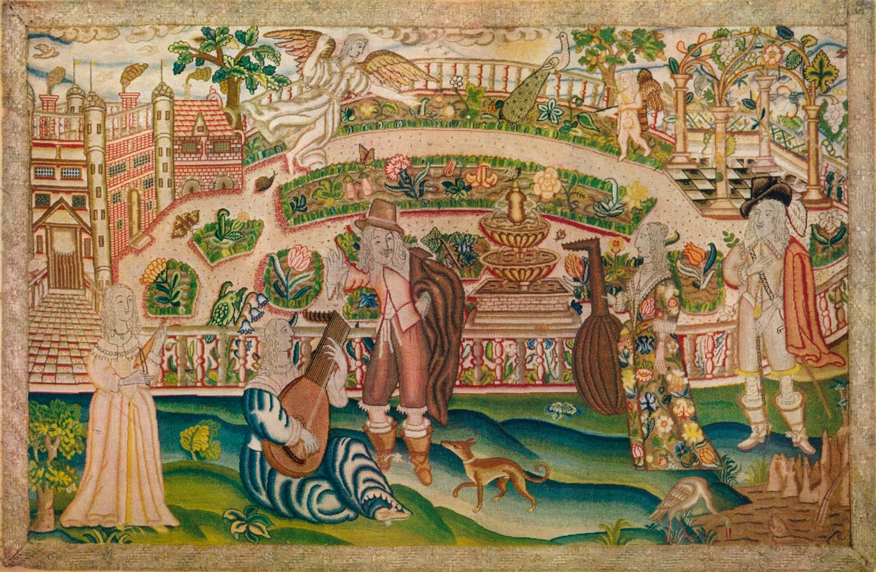 Obraz haftowany, XVII wiek, 1929 autorstwa Unbekannt