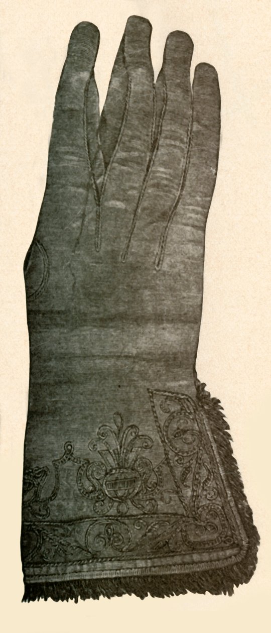 Rękawica haftowana, XVII w., 1937 r. autorstwa Unbekannt