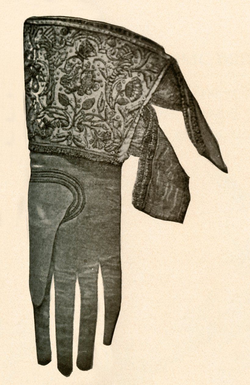 Rękawica haftowana, XVII w., 1937 r. autorstwa Unbekannt