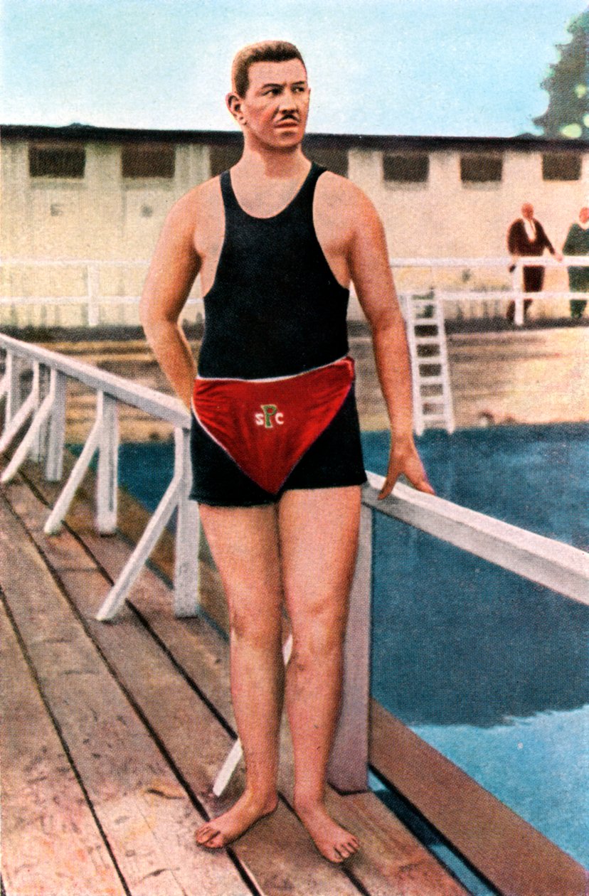 Emil Rausch, niemiecki pływak, Igrzyska Olimpijskie, St Louis, USA, 1904, 1936 autorstwa Unbekannt