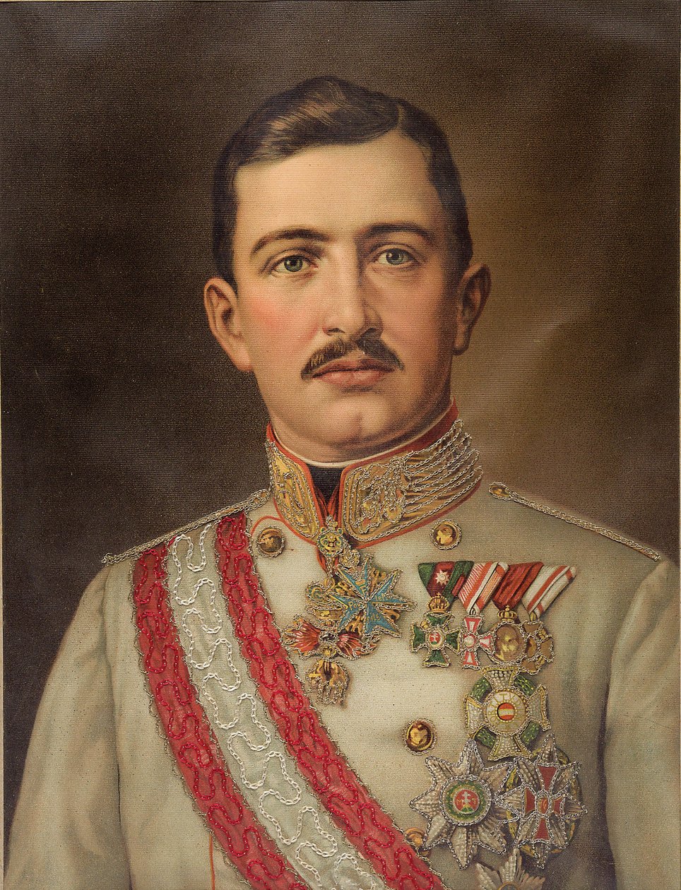 Cesarz Karol I Austriacki 1887-1922, król Węgier, ok. 1930 r. 1917. autorstwa Unbekannt