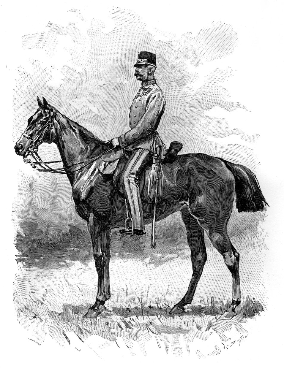 Cesarz Austrii Franciszek Józef, 1892 autorstwa Unbekannt