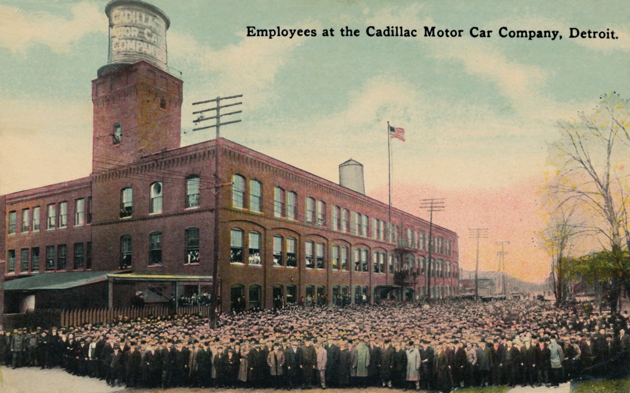 Pracownicy Cadillac Motor Car Company, Detroit, lata 30. XX wieku. autorstwa Unbekannt