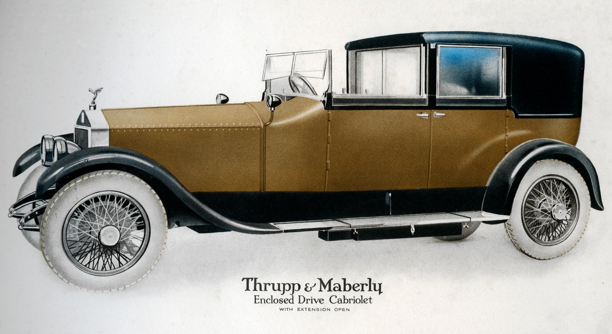 Zamknięty napęd kabriolet Rolls-Royce z otwartym przedłużeniem, c1910-1929 autorstwa Unbekannt
