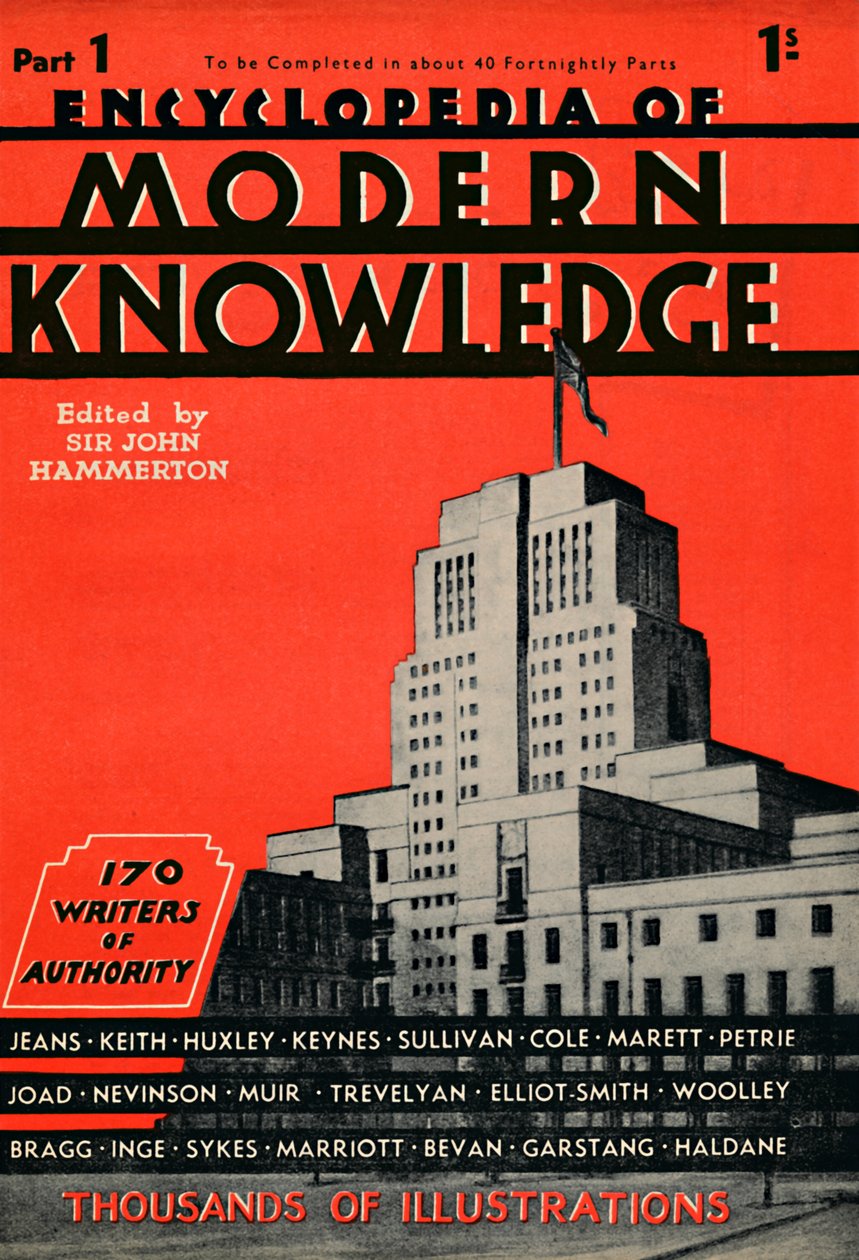 Reklama Encyklopedia Wiedzy Współczesnej Część 1, 1935 autorstwa Unbekannt