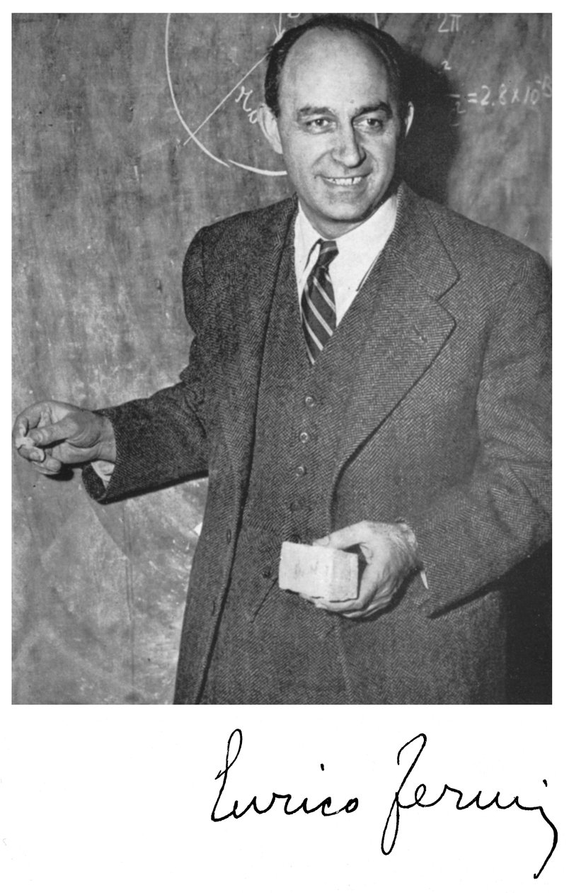 Enrico Fermi, urodzony we Włoszech amerykański fizyk jądrowy autorstwa Unbekannt