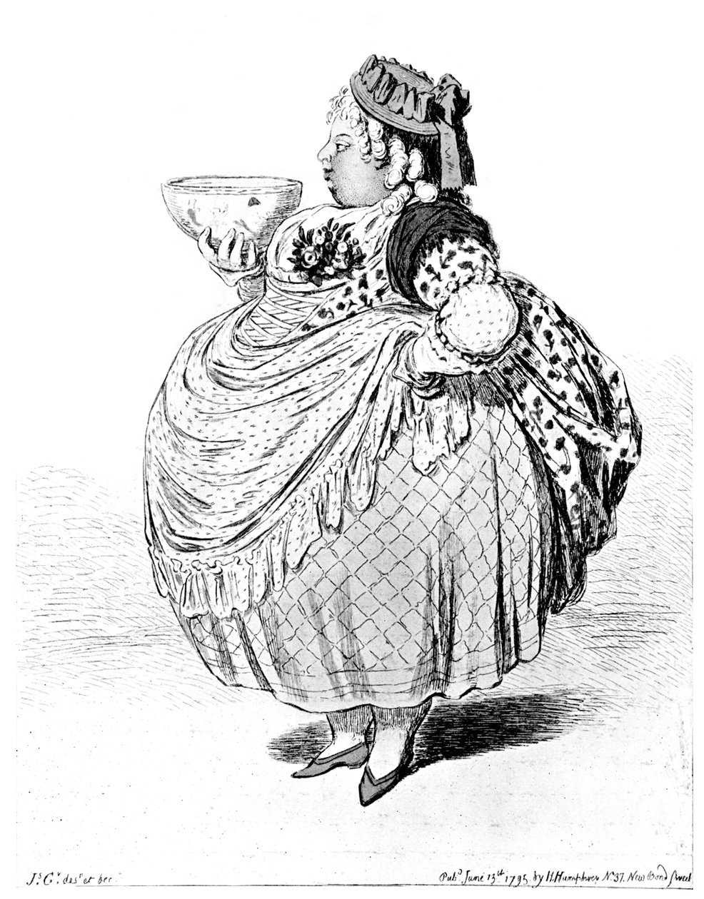 Wejdź Cowslip z miską śmietany, 1795 autorstwa Unbekannt