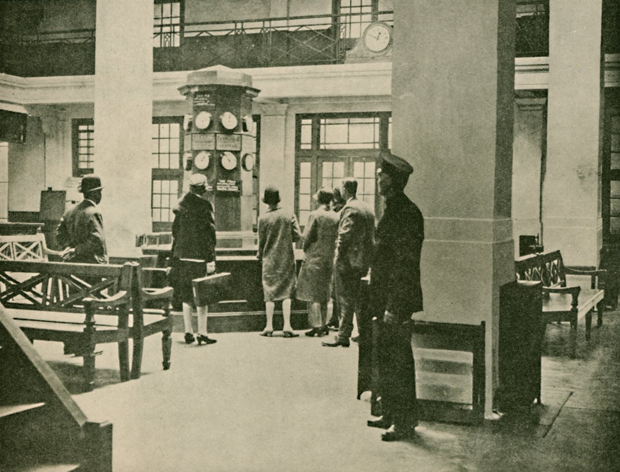 Hala wejściowa, londyńska stacja lotnicza, 1927 autorstwa Unbekannt
