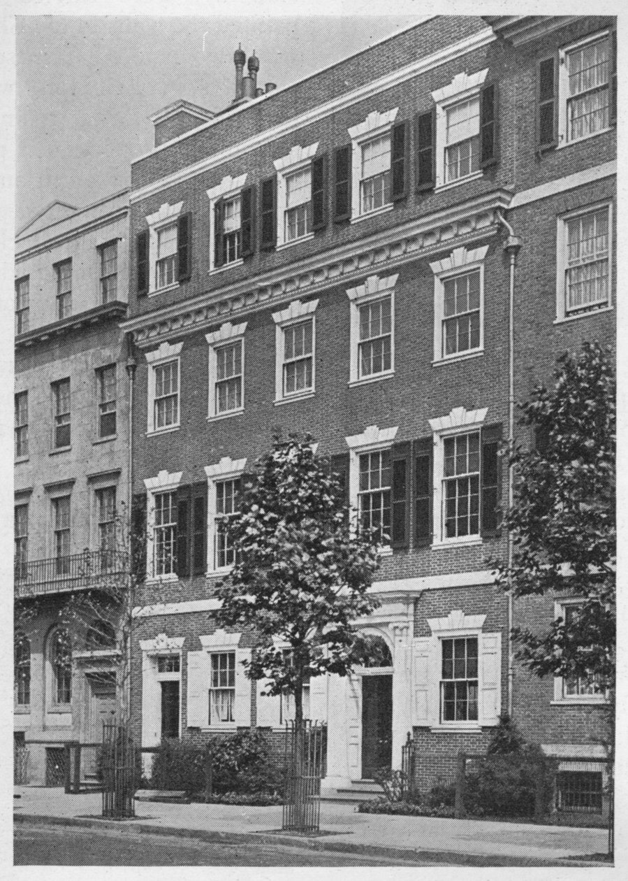 Front wejściowy, dom panny Anne Morgan, Sutton Place, Nowy Jork, 1924 autorstwa Unbekannt