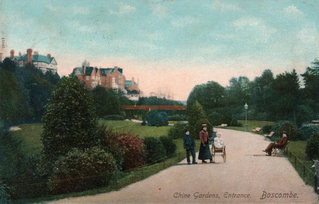 Wejście do Chine Gardens, Boscombe, Dorset, c1905 autorstwa Unbekannt