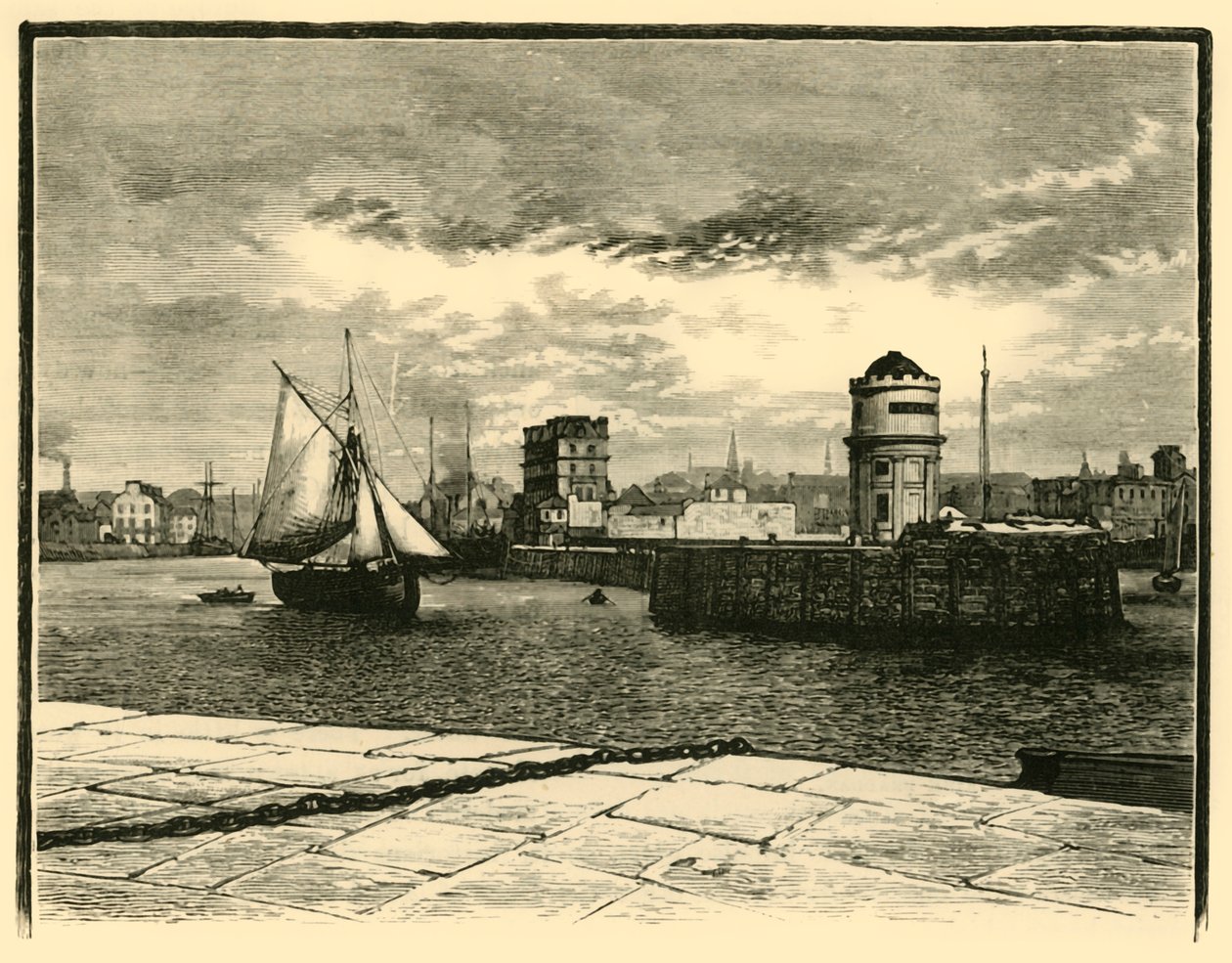 Wejście do portu Douglas, 1898. autorstwa Unbekannt