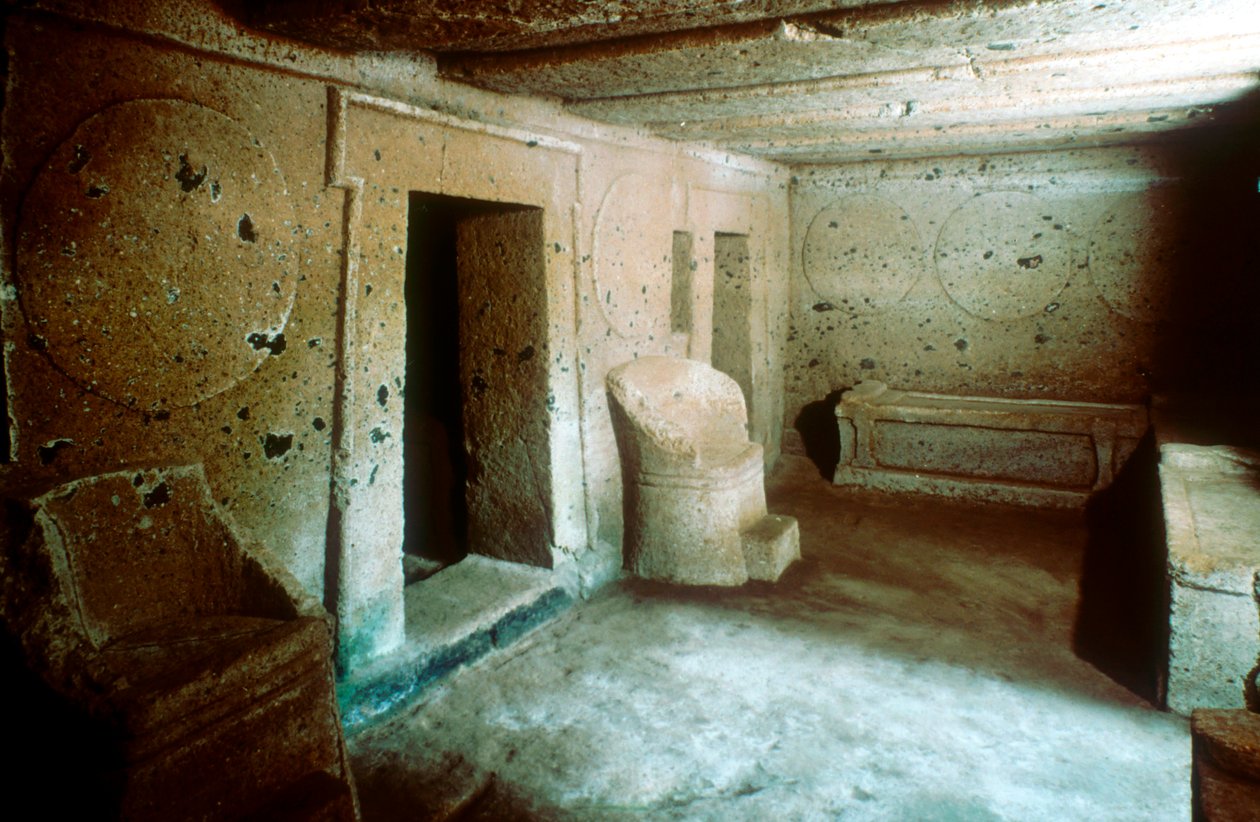 Wejście do grobowca na nekropoli etruskiej, Cerveteri Caere Włochy, VII-VI wpne autorstwa Unbekannt