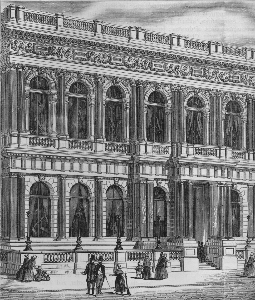 Wejście do Carlton Club, Westminster, Londyn, c1875 1878 autorstwa Unbekannt