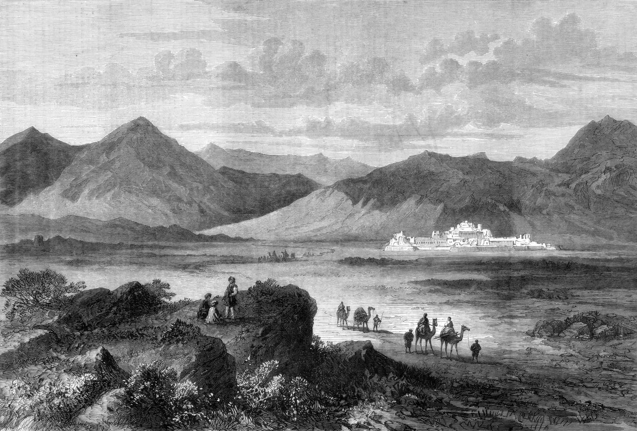 Wejście do przełęczy Chajber i fortu Jamrood, Afganistan, 1878 autorstwa Unbekannt