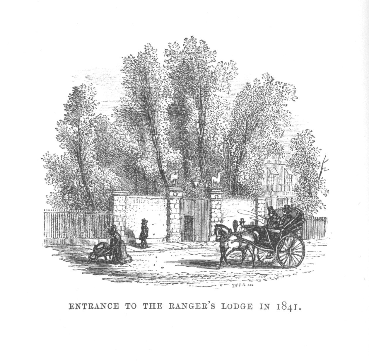 Wejście do Loży Strażników w 1841, c1870 autorstwa Unbekannt
