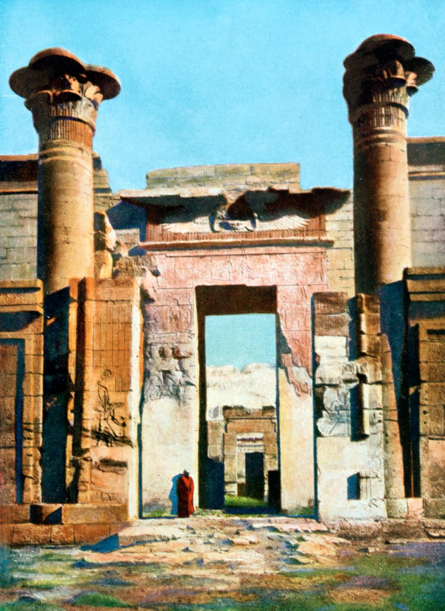 Wejście do świątyni Medinet Habu, Egipt, XX wiek autorstwa Unbekannt