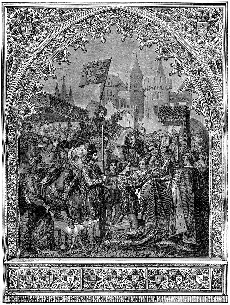 Wjazd Ludwika XI z Francji do Troyes, 1462 1882-1884 autorstwa Unbekannt