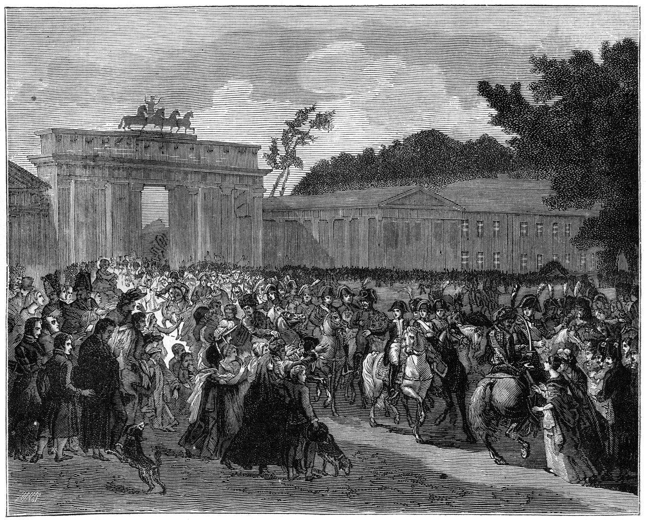 Wkroczenie armii francuskiej do Berlina, 27 października 1806 1882-1884 autorstwa Unbekannt