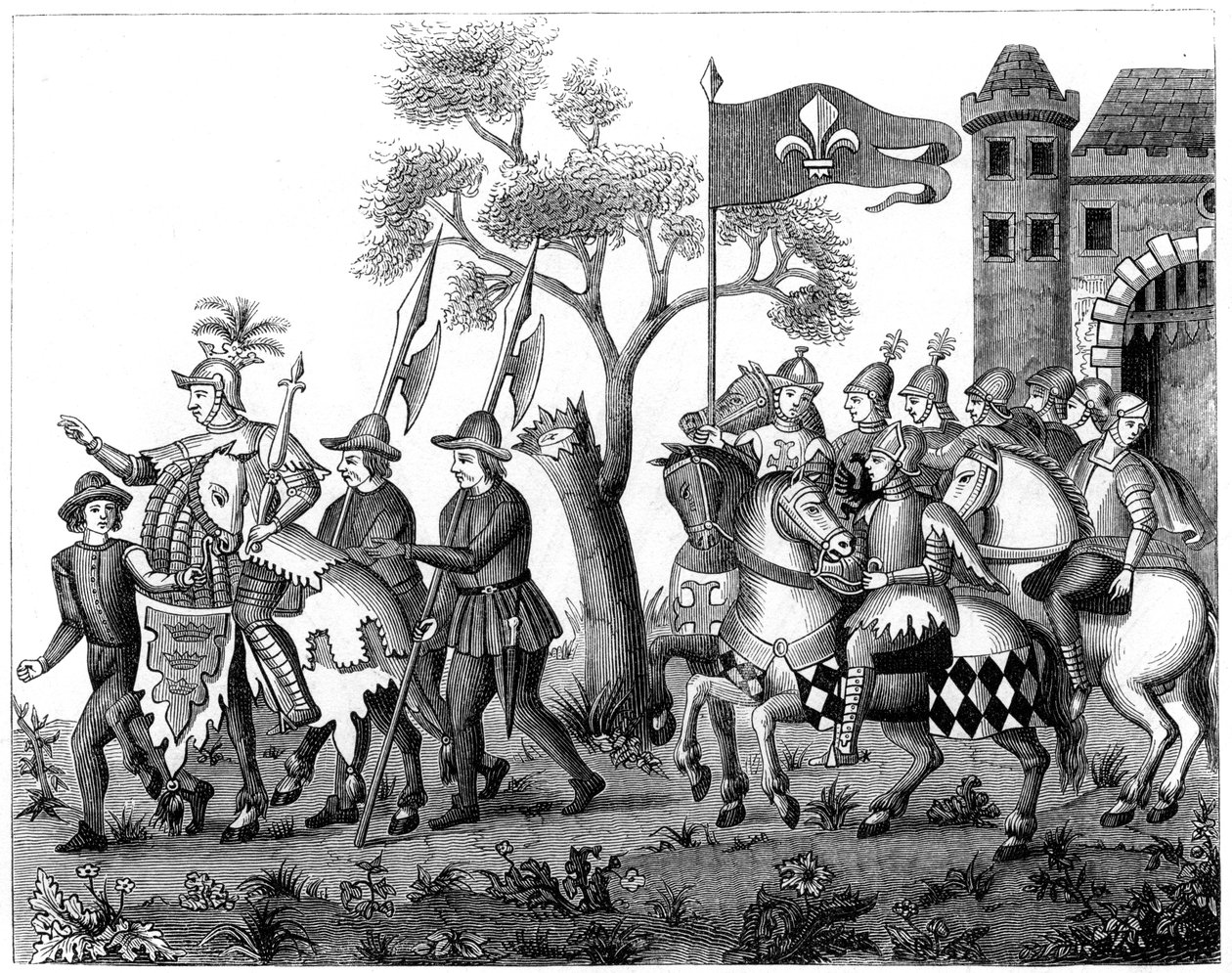 Wejście króla Epinety, XVI wiek 1849 autorstwa Unbekannt