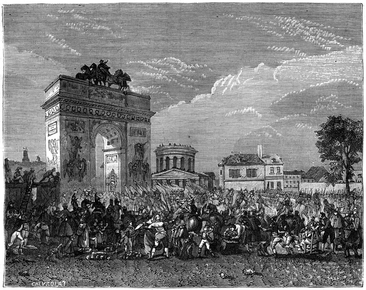 Wkroczenie Gwardii Narodowej do Paryża po kampanii pruskiej, 1807 1882-1884 autorstwa Unbekannt