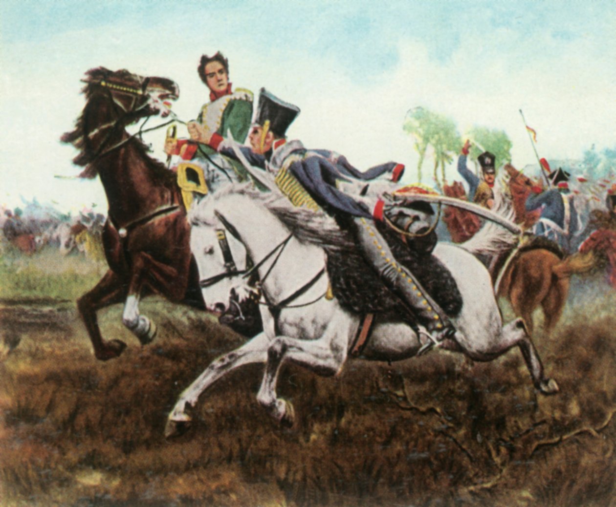 Odcinek podczas bitwy pod Dennewitz, 6 września 1813, 1936. autorstwa Unbekannt