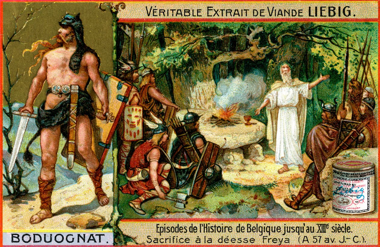 Epizody w historii Belgii do XIII wieku: Boduognatus, ok. 1900 autorstwa Unbekannt