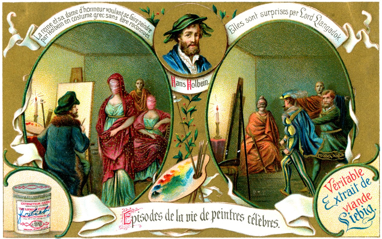 Epizody z życia sławnych malarzy: Hans Holbein, ok. 1900 autorstwa Unbekannt