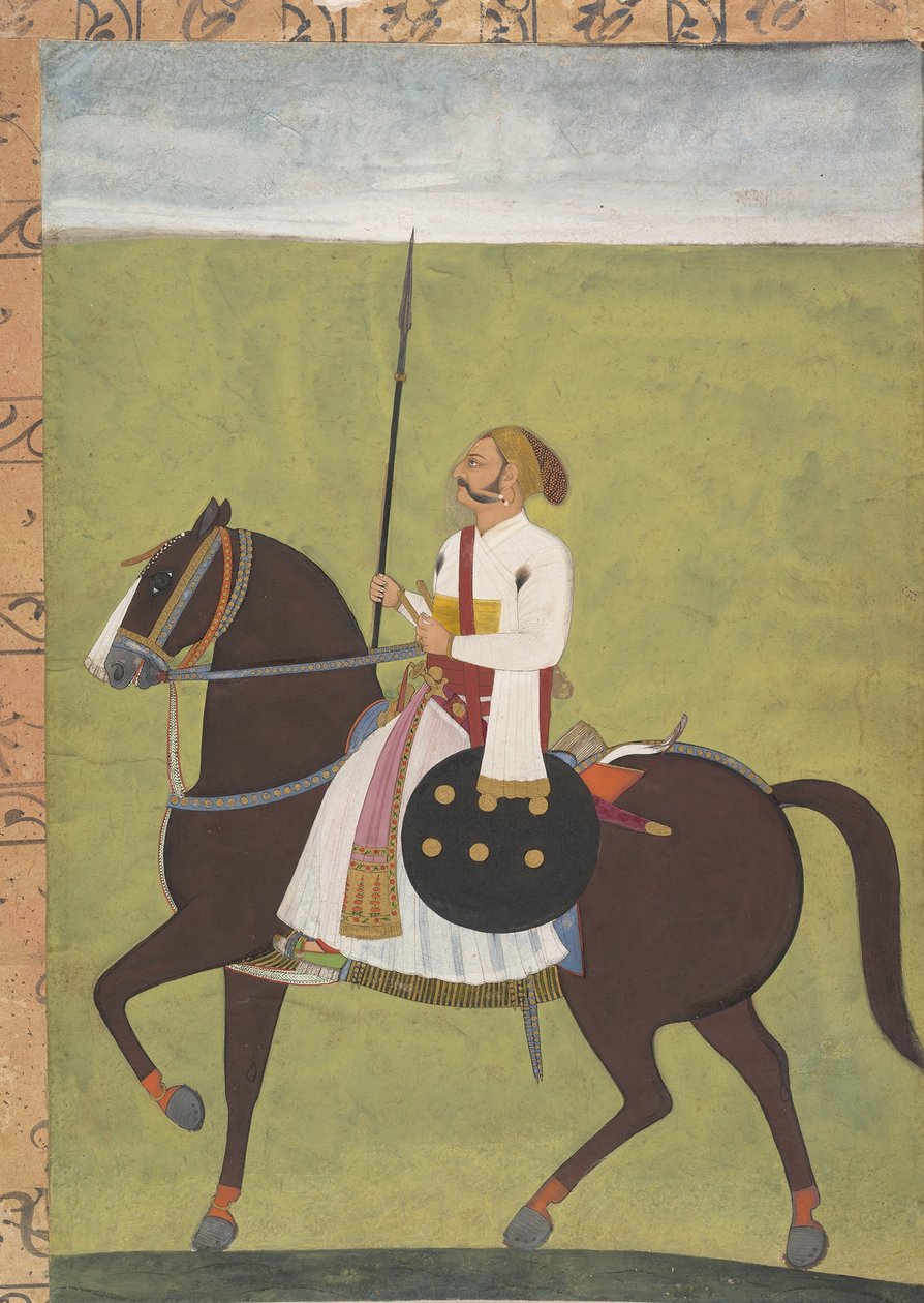 Portret konny szlachcica, ca. 1710-20. autorstwa Unbekannt