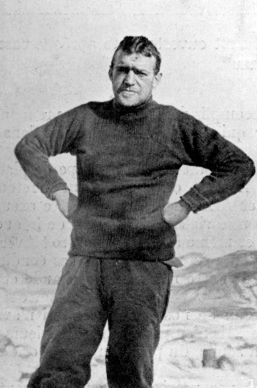 Ernest Shackleton, brytyjski odkrywca, Antarktyda, 1909 autorstwa Unbekannt