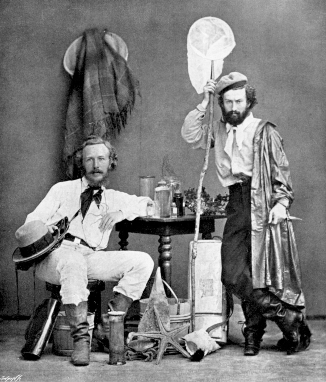 Ernst Haeckel, niemiecki zoolog i ewolucjonista, na Wyspach Kanaryjskich, 1867 autorstwa Unbekannt