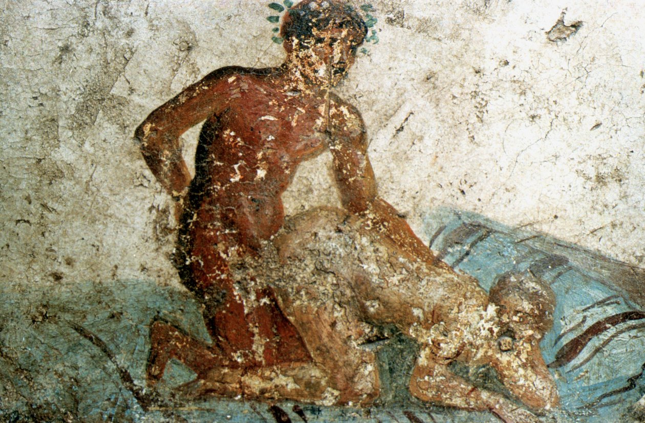 Mural erotyczny, Pompeje, Włochy autorstwa Unbekannt