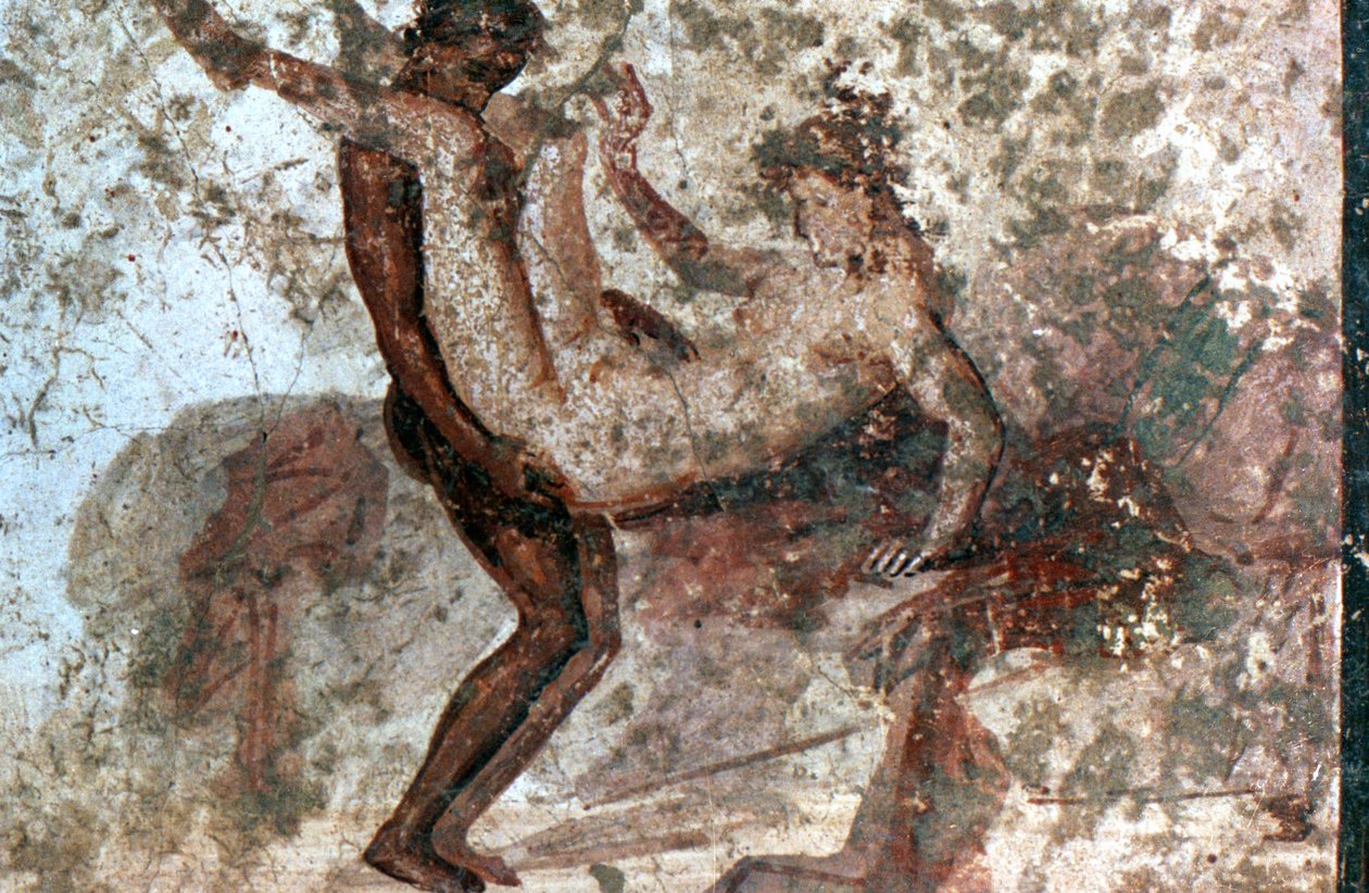 Mural erotyczny, Pompeje, Włochy autorstwa Unbekannt