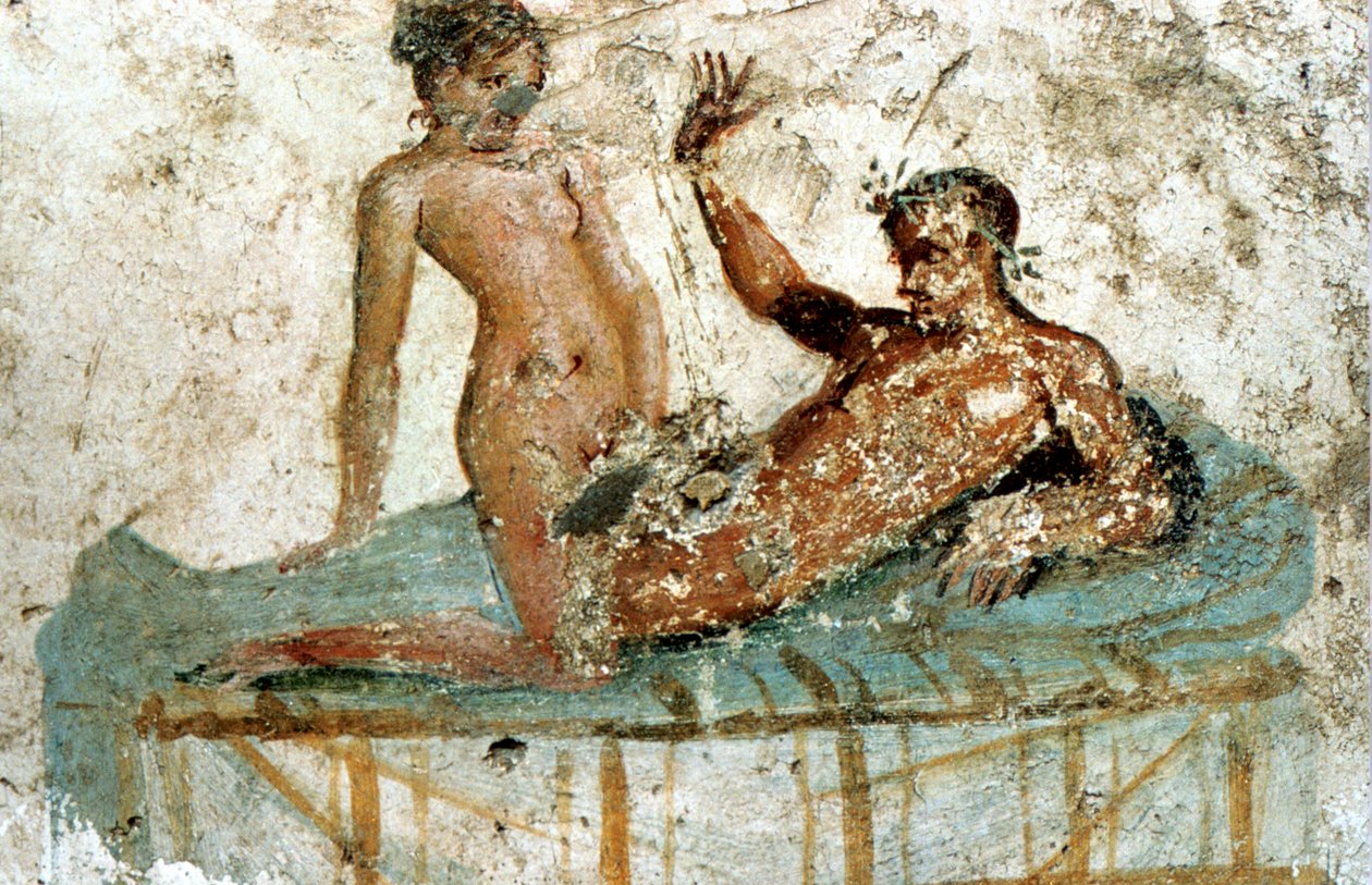 Mural erotyczny, Pompeje, Włochy autorstwa Unbekannt